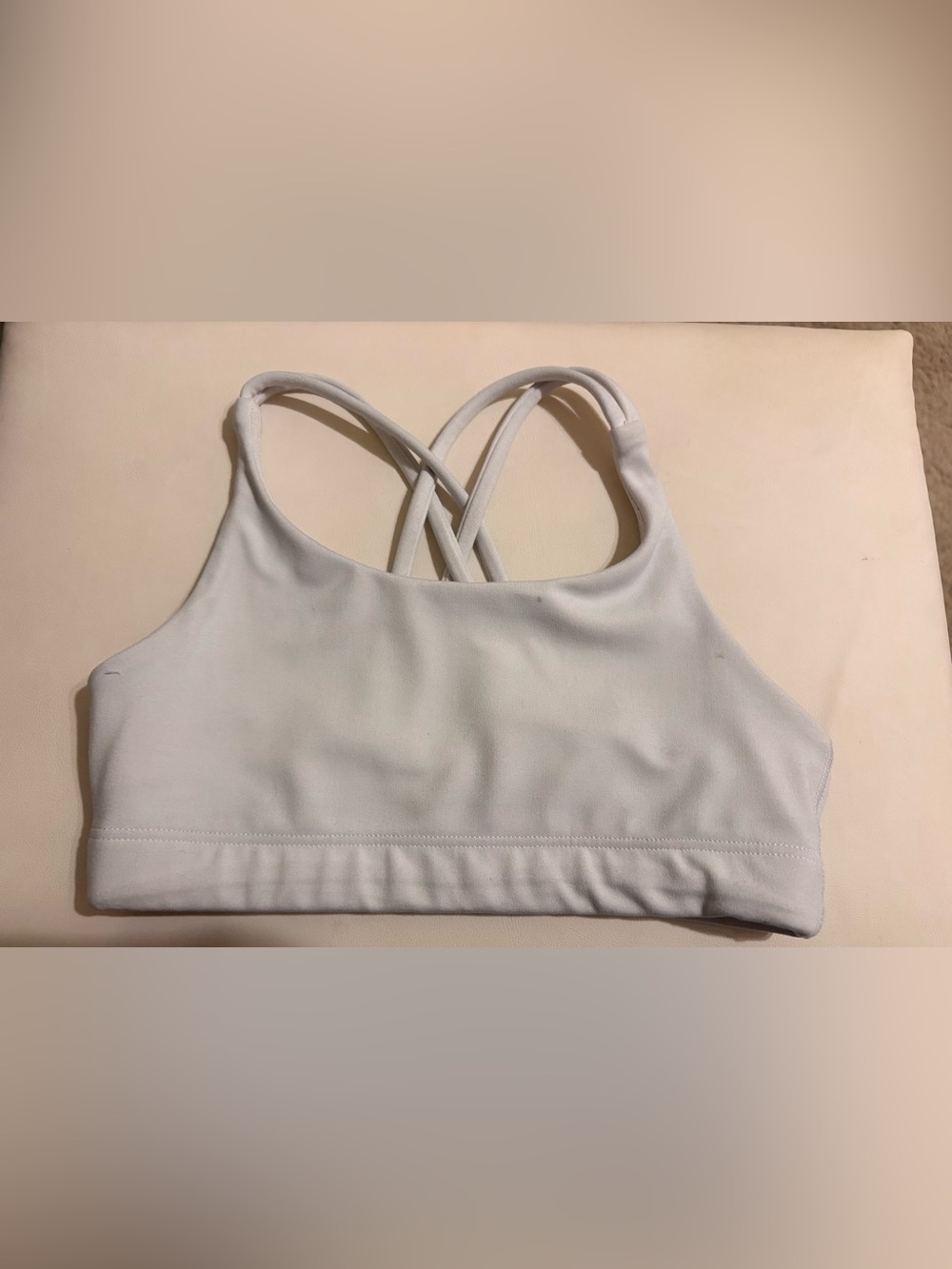 Athleta White Cross-Back Bralette